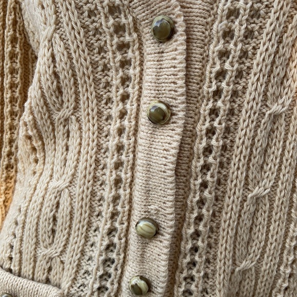 GAELTARRA Vintage 100% Pure New Wool Knitted Cardigan Absolutely Darling - Picture 5 of 13
